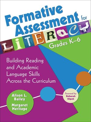 cover image of Formative Assessment for Literacy, Grades K-6